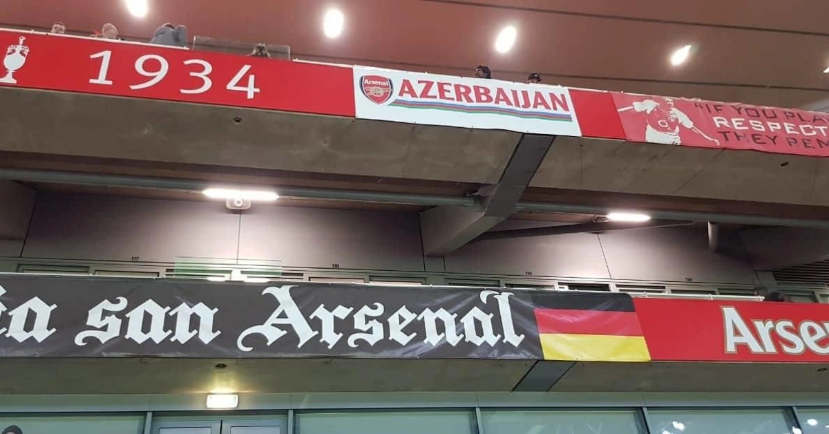 “Arsenal”ın stadionunda “Azərbaycan” banneri - FOTO