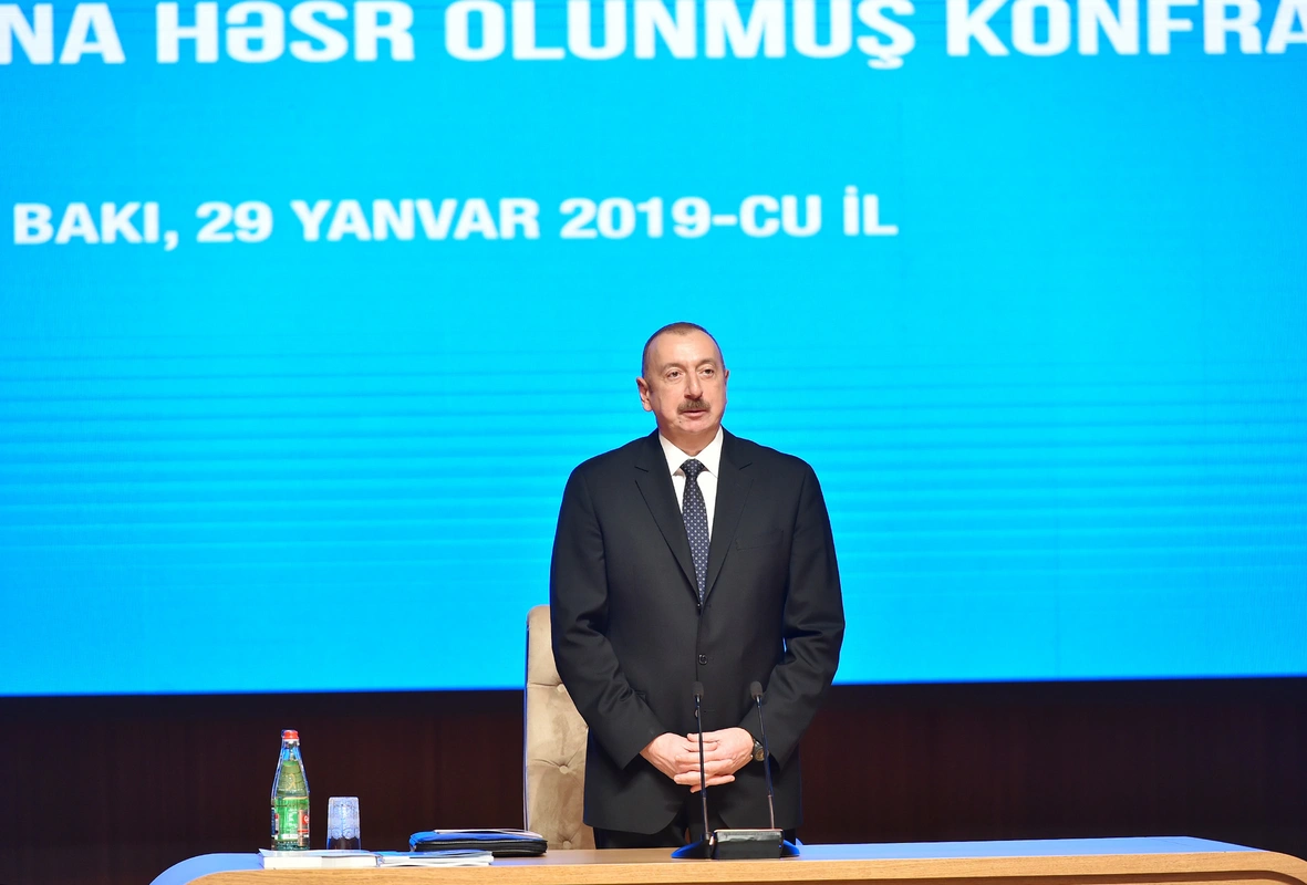 İlham Əliyev 4 ilin yekunlarına həsr olunan konfransda - YENİLƏNİB + FOTO