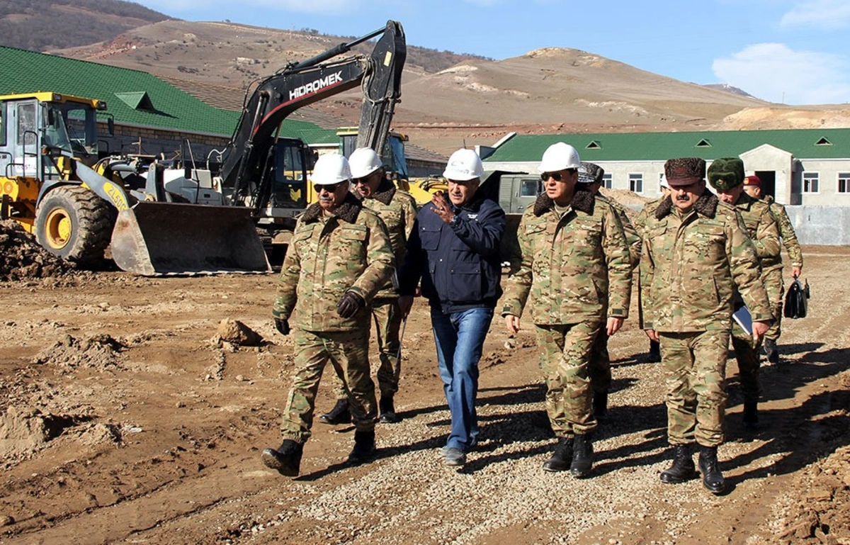 Azərbaycanda yeni hərbi obyektlər tikilir - FOTO/VİDEO