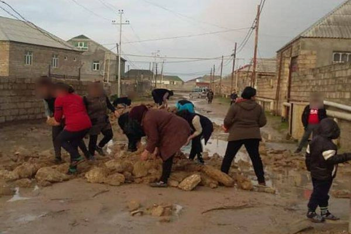 Bakı kəndində acınacaqlı mənzərə - YENİLƏNİB + FOTO