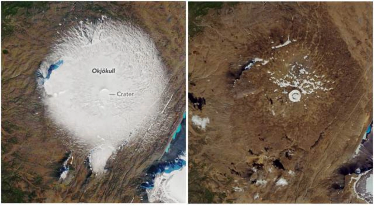 NASA показала, как за 30 лет исчез крупный ледник в Исландии - ВИДЕО