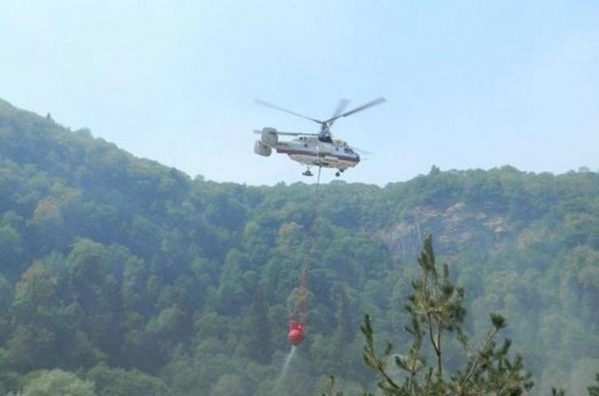 В Шамахы начался пожар