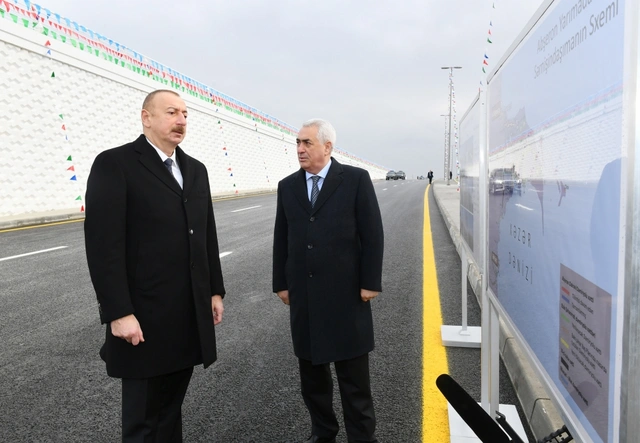 İlham Əliyev Pirşağıda avtomobil tunelinin açılışında - YENİLƏNİB + FOTO/VİDEO
