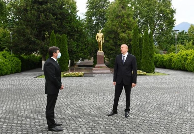 Президент Ильхам Алиев посетил Габалу - ФОТО/ВИДЕО