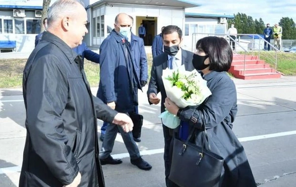 Сахиба Гафарова прибыла с визитом в Россию - ФОТО