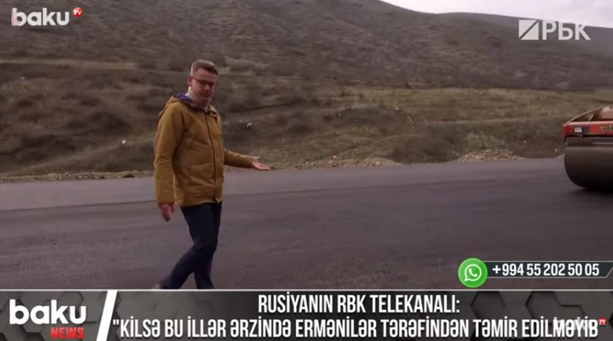 Rusiyanın RBK telekanalı: “Kilsə bu illər ərzində ermənilər tərəfindən təmir edilməyib” - VİDEO