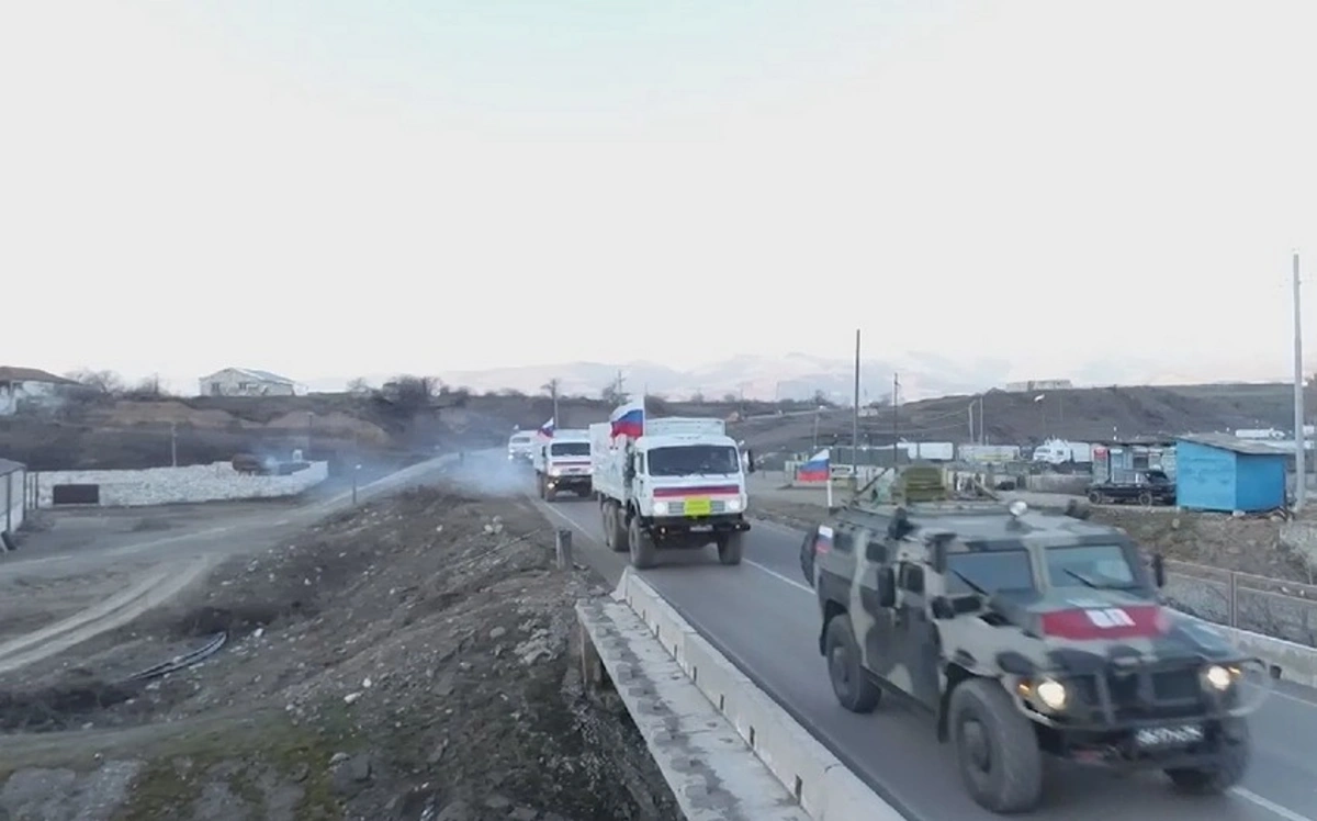 Rusiya sülhməramlıları Kəlbəcərə 150 ​​ton humanitar yardım gətirib - FOTO