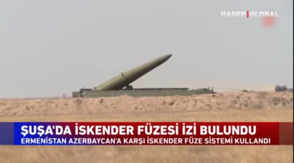 Şuşada “İskəndər” raketinin qalıqlarının tapılması xəbəri “Haber Global”ın efirində - VİDEO