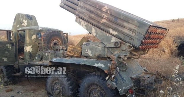 Ermənistan ordusu Azərbaycana iki ədəd BM-21 “Qrad” “hədiyyə” etdi - FOTO