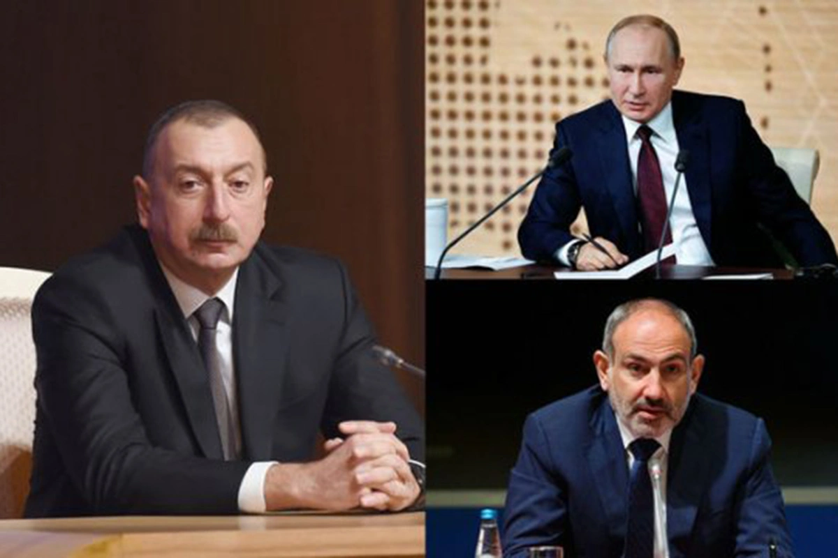 Vladimir Putin, İlham Əliyev və Nikol Paşinyan bəyanat imzalayıblar - FOTO