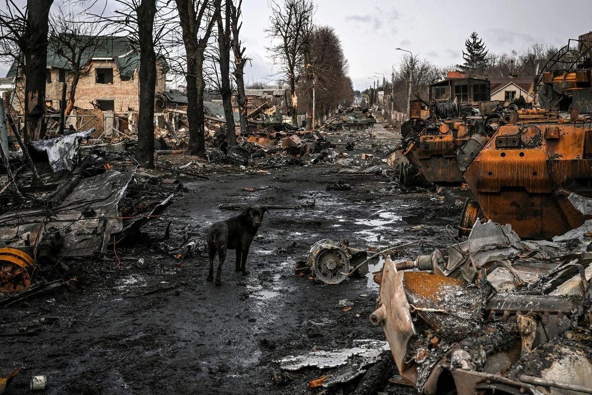 Avropanın ortasında qara dəlik: Ukrayna peykdən belə görünür - FOTO