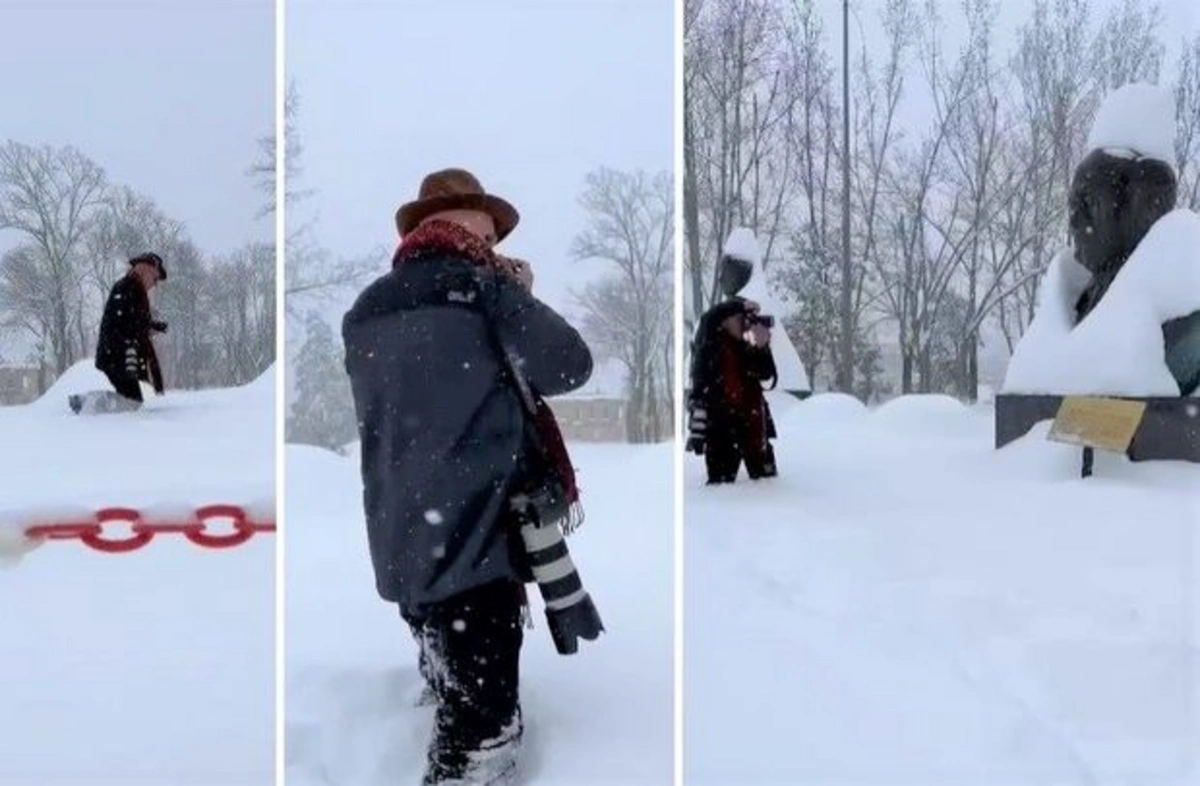 Всемирно известный фотожурналист на съемках в Шуше - ВИДЕО