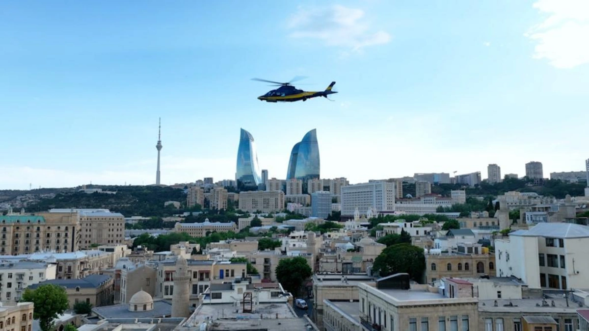 “ASG Helicopter Services”in helikopteri vasitəsilə ilk dəfə “Formula-1”in çəkilişi aparılıb - FOTO/VİDEO