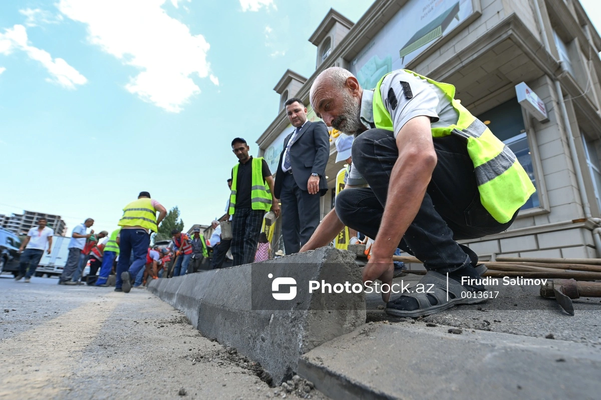 Xırdalanda qanunsuz parklanma yeri yaradan sahibkara xəbərdarlıq edildi - YENİLƏNİB + FOTO