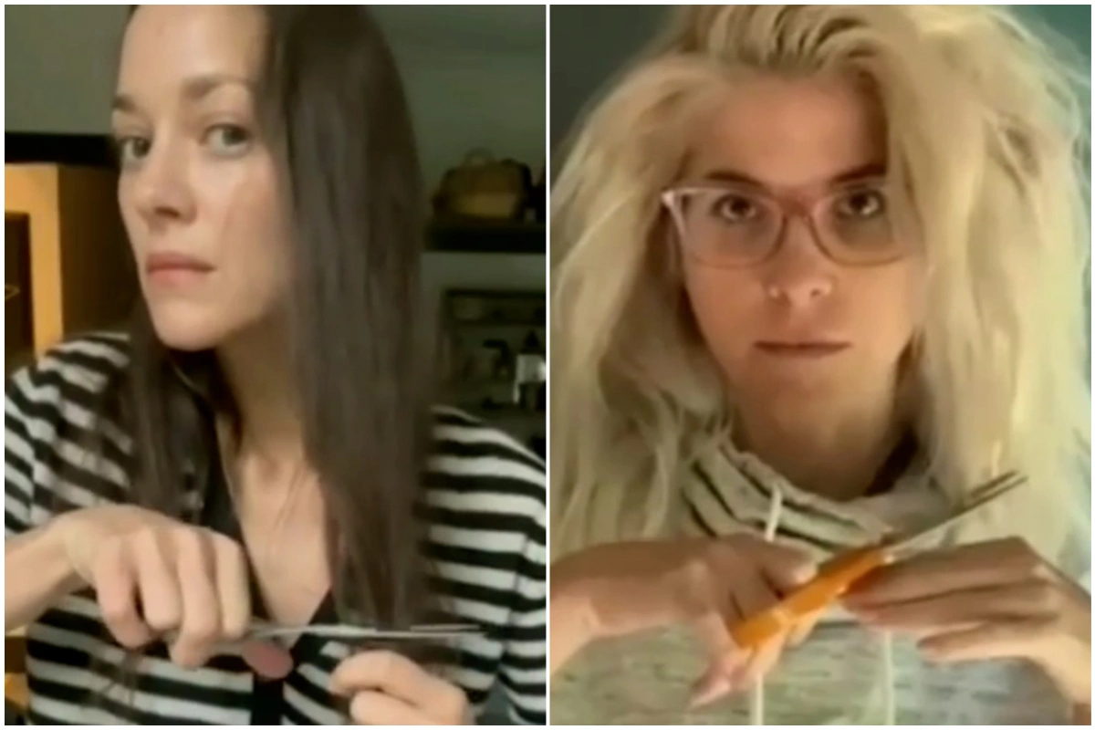 Fransa kino ulduzları iranlı qadınlara dəstək olaraq saçlarını kəsdilər - VİDEO