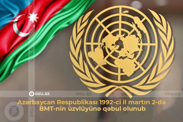 31 год назад Азербайджан стал членом ООН