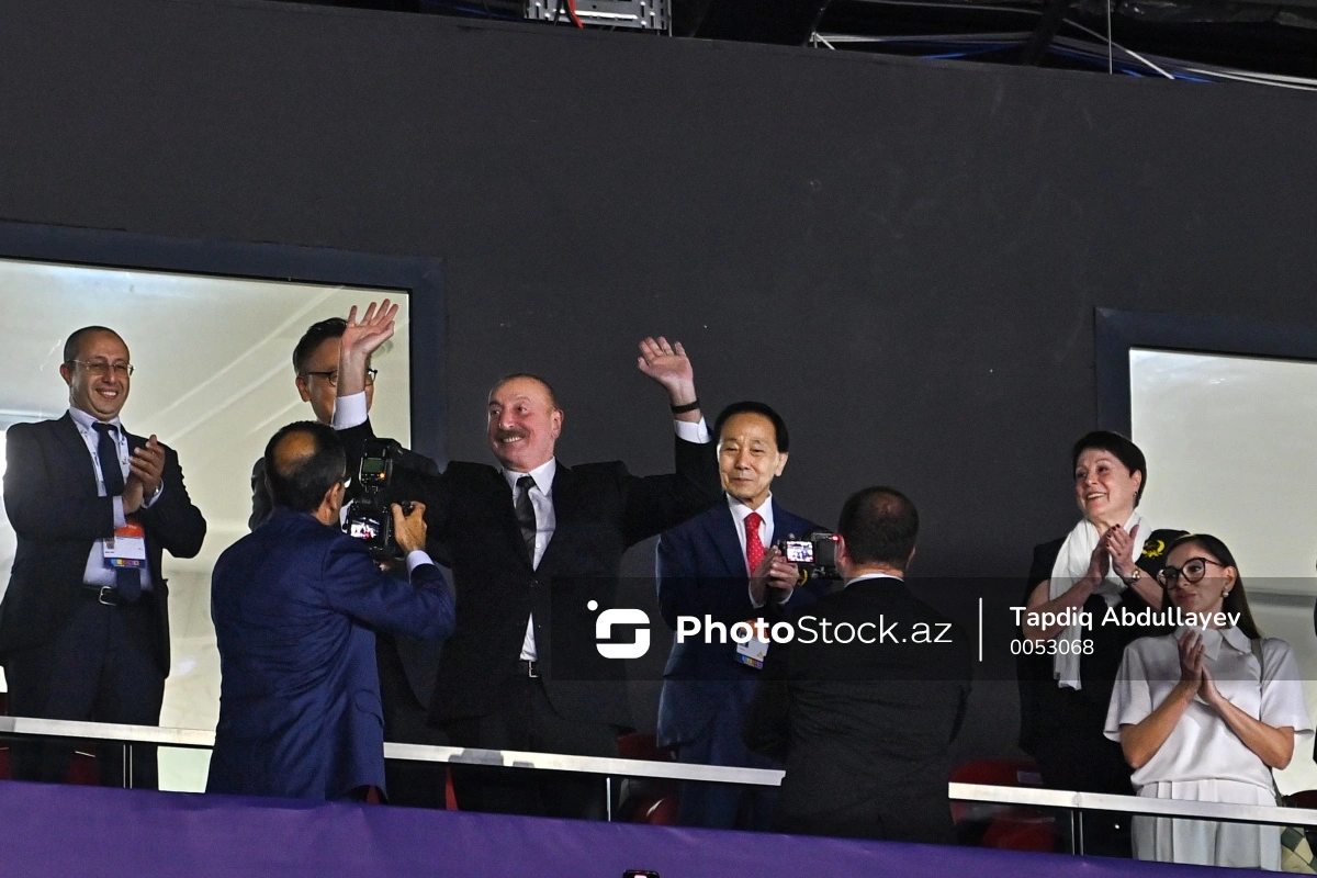 İlham Əliyev və Mehriban Əliyeva taekvondo üzrə dünya çempionatının açılış mərasimdə - YENİLƏNİB + FOTO/VİDEO