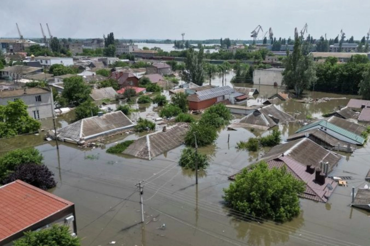 Украинский город Олешки полностью ушел под воду - ФОТО