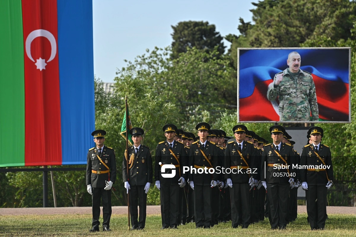 Heydər Əliyev adına Hərbi İnstitutda növbəti buraxılış mərasimi keçirilib - FOTO