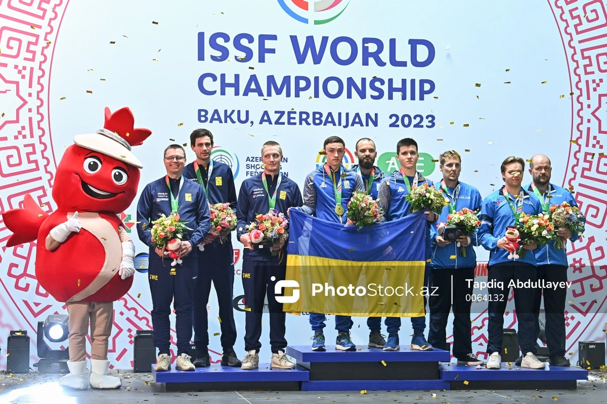 Bakıda keçirilən atıcılıq üzrə dünya çempionatının son medalçıları mükafatlandırılıblar - FOTO