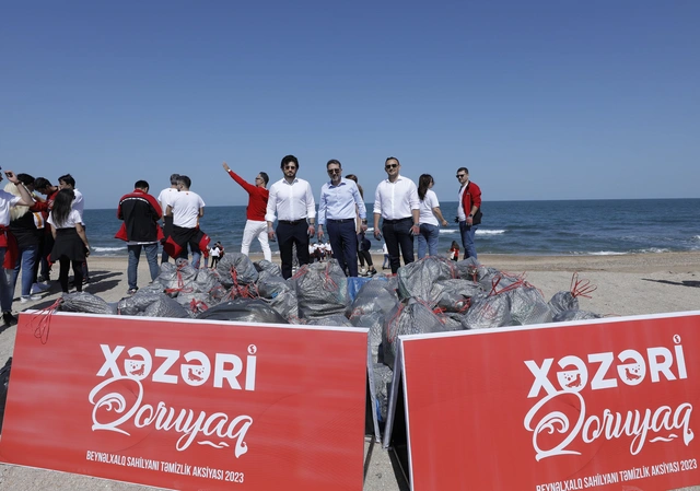 “Xəzəri Qoruyaq!” genişmiqyaslı təmizlik aksiyası başa çatıb  - FOTO