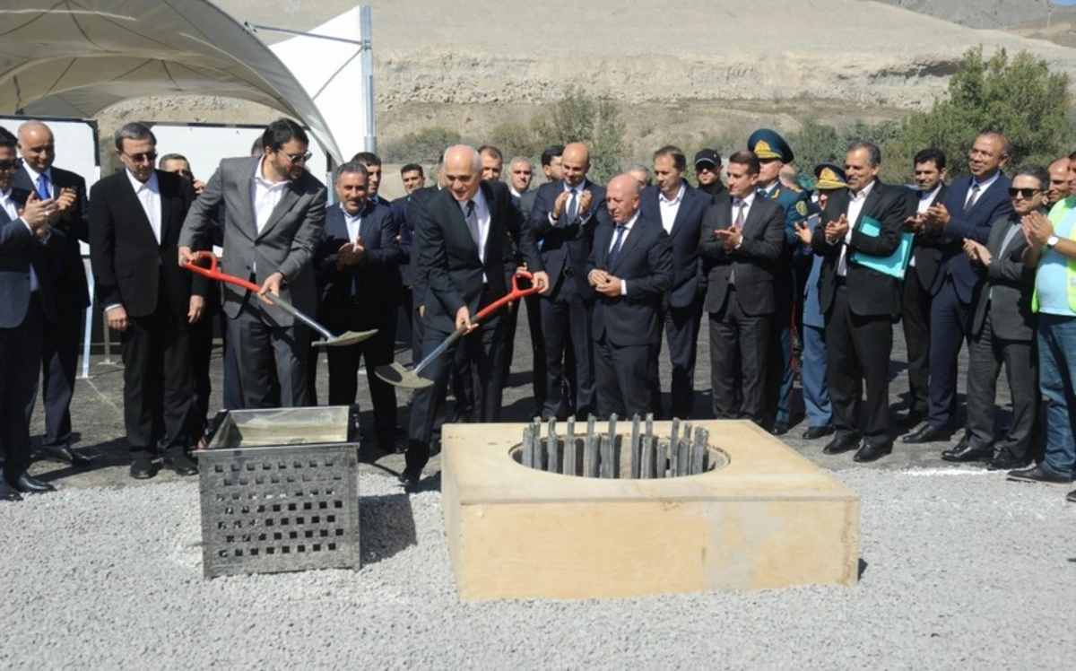 Zəngilanda Azərbaycanla İran arasında avtomobil körpüsünün təməlqoyma mərasimi keçirilib - FOTO