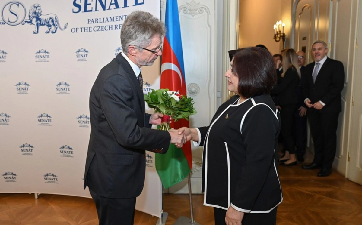 Sahibə Qafarova Çexiya Parlamenti Senatının sədri ilə görüşüb - FOTO