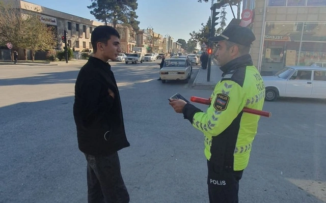 DYP-dən piyada ölümlərinin qarşısının alınması ilə bağlı əməliyyat - FOTO