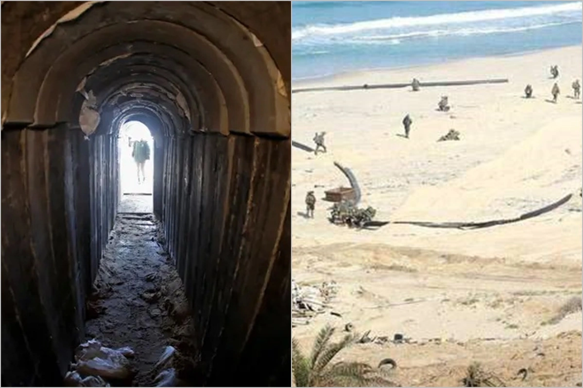 İsrail ordusu Qəzzada HƏMAS-ın tunellərini suya qərq edir - FOTO/VİDEO