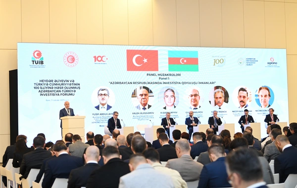 Azərbaycan-Türkiyə İnvestisiya Forumu çərçivəsində panel sessiyaları keçirilib - YENİLƏNİB + FOTO