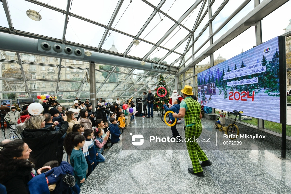 Metropolitendə Həmrəylik Günü və Yeni il münasibətilə bayram proqramları keçirilib - FOTO/VİDEO