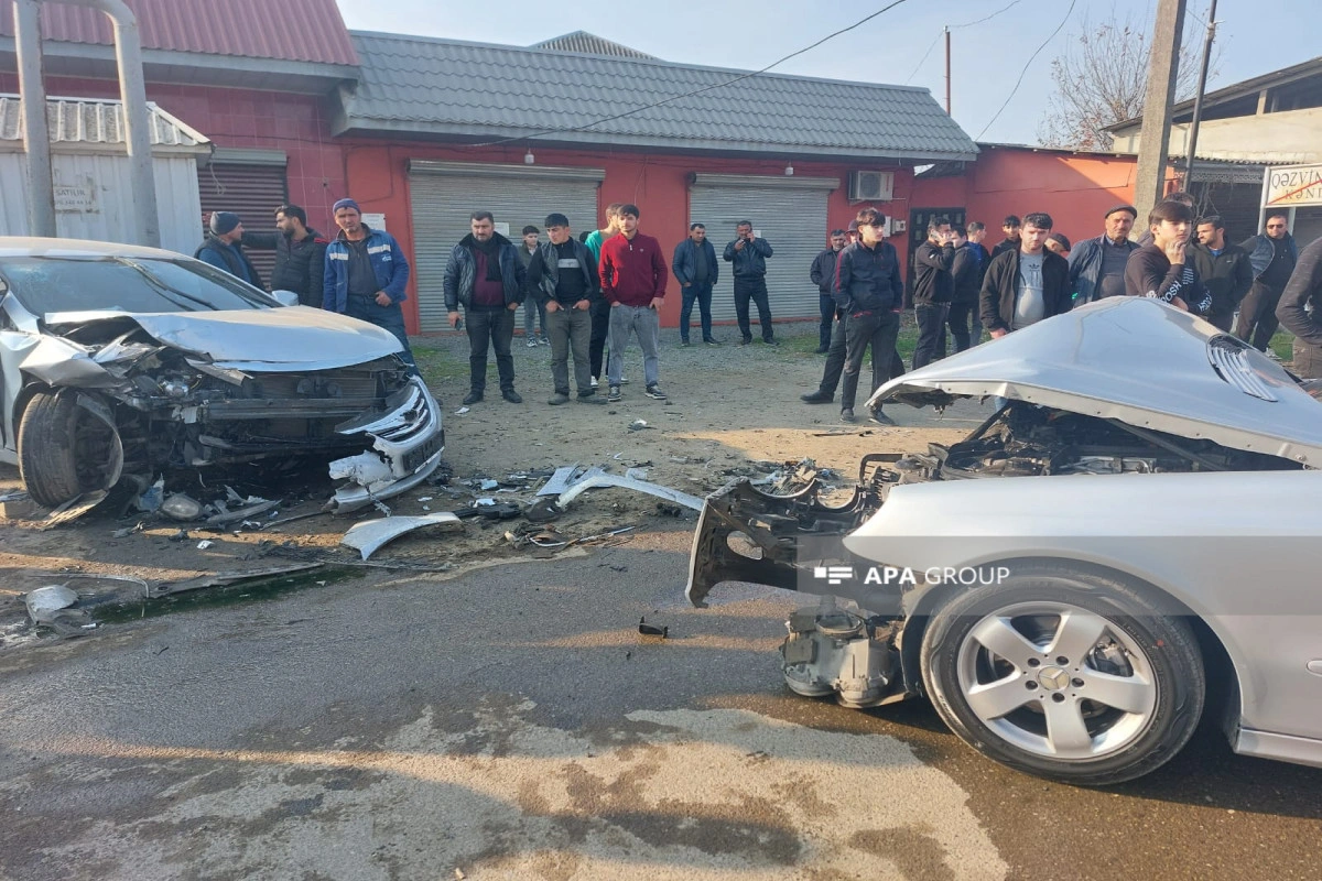 Masallıda zəncirvari qəza baş verib, xəsarət alanlar var - FOTO/VİDEO