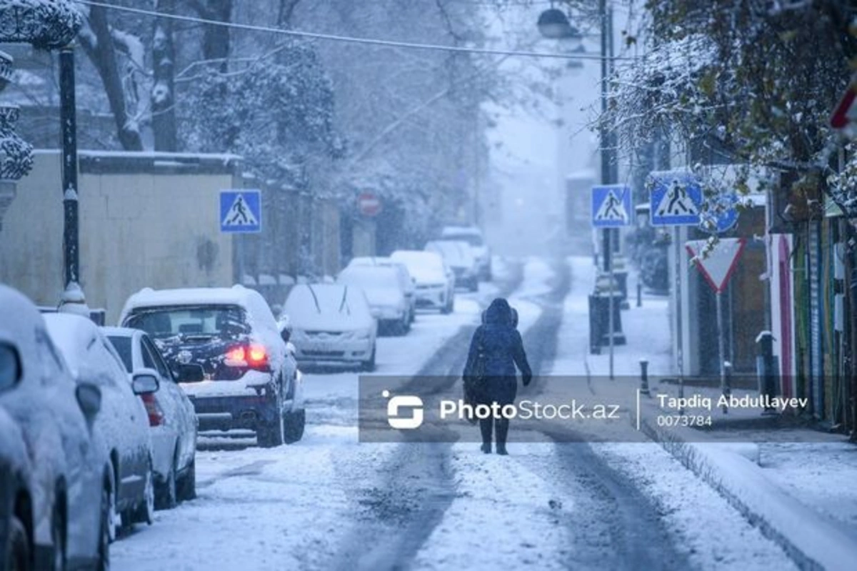 МВД Азербайджана: Летальных ДТП из-за снежной погоды не зафиксировано - ОБНОВЛЕНО + ФОТО