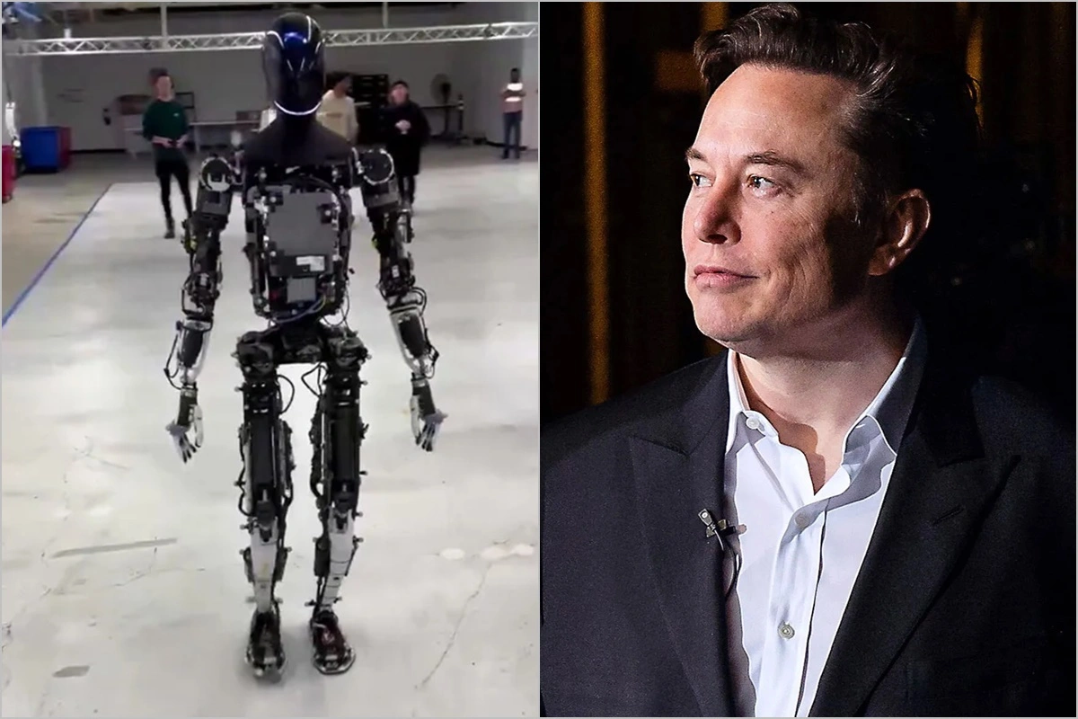 Mask ilk dəfə humanoid robotunu “çılpaq” nümayiş etdirdi - VİDEO