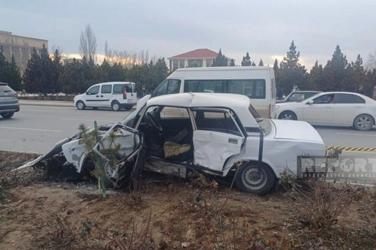 В Нахчыване столкнулись два автомобиля: есть пострадавшие - ФОТО