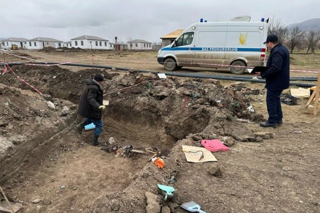 На территории Ходжалинского района обнаружено массовое захоронение - ОБНОВЛЕНО + ФОТО/ВИДЕО