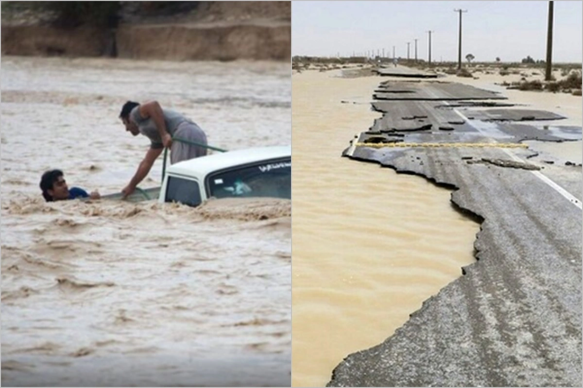 İranın iki əyaləti sel sularına qərq oldu - VİDEO