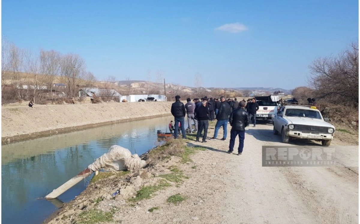 Göyçayda kanalda batan şəxsin meyiti tapılıb - FOTO