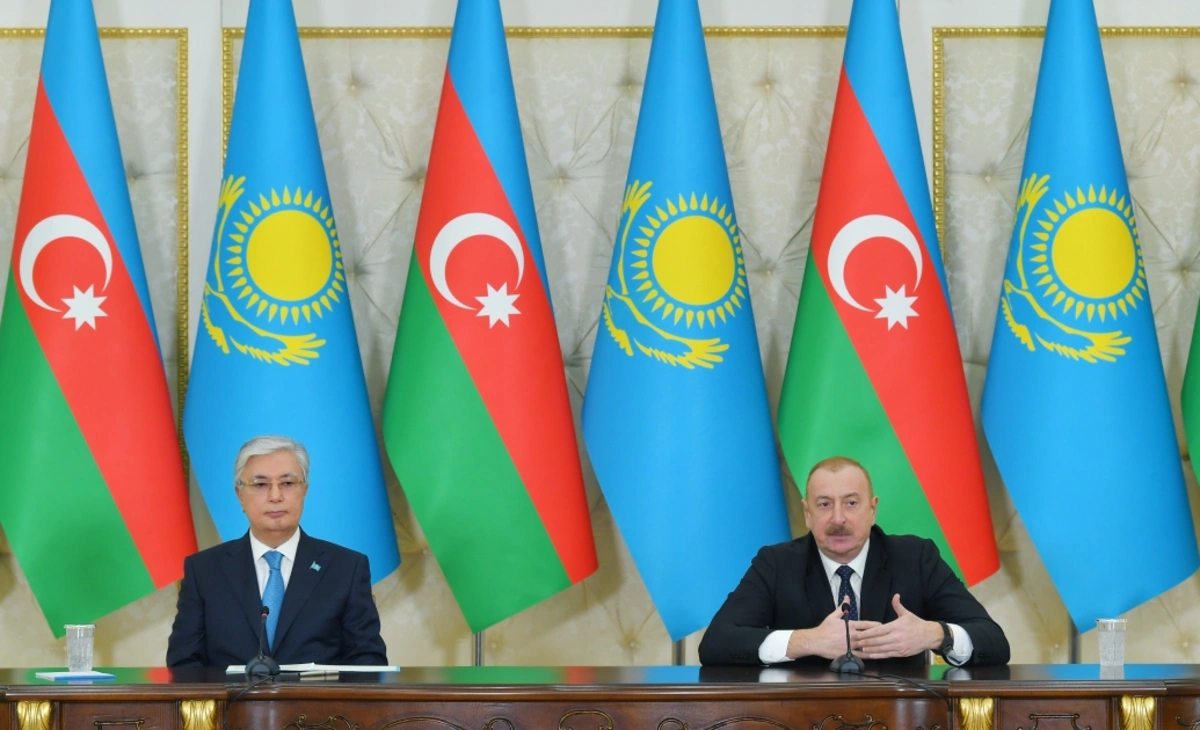 Президенты Азербайджана и Казахстана выступили с заявлениями для прессы - ОБНОВЛЕНО + ФОТО/ВИДЕО