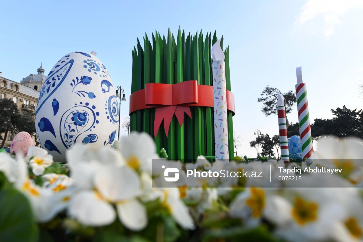 Bakı Novruz bayramına hazırlaşır - FOTO