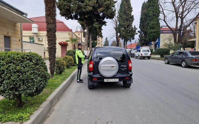 Balakəndə qaydaları pozan sürücülər cəzalandırıldılar - FOTO