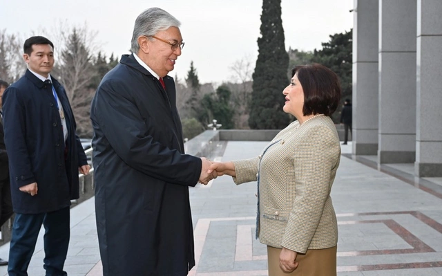 Sahibə Qafarova Qazaxıstan prezidenti ilə görüşüb - FOTO