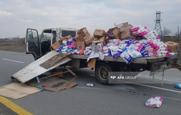 ДТП на дороге Баку - Газах: движение транспорта частично ограничено - ФОТО/ВИДЕО