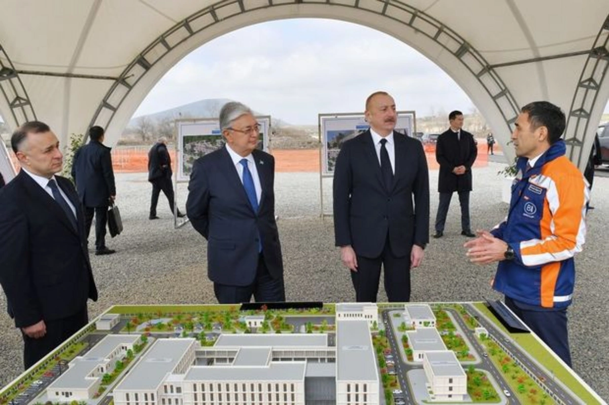 Президенты Азербайджана и Казахстана ознакомились с проектом больницы в Физули - ОБНОВЛЕНО + ФОТО