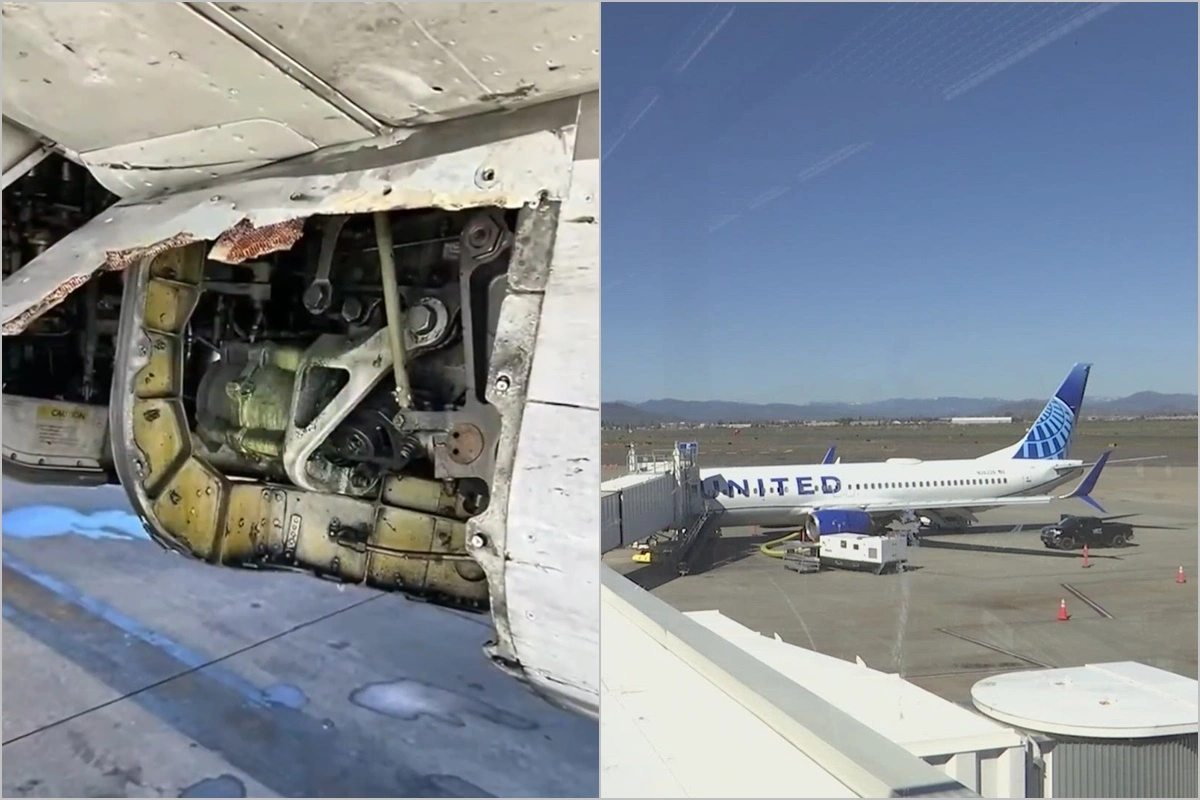 “Boeing” təyyarəsi ilə bağlı daha bir insident: Bu dəfə örtüyü qopdu - FOTO