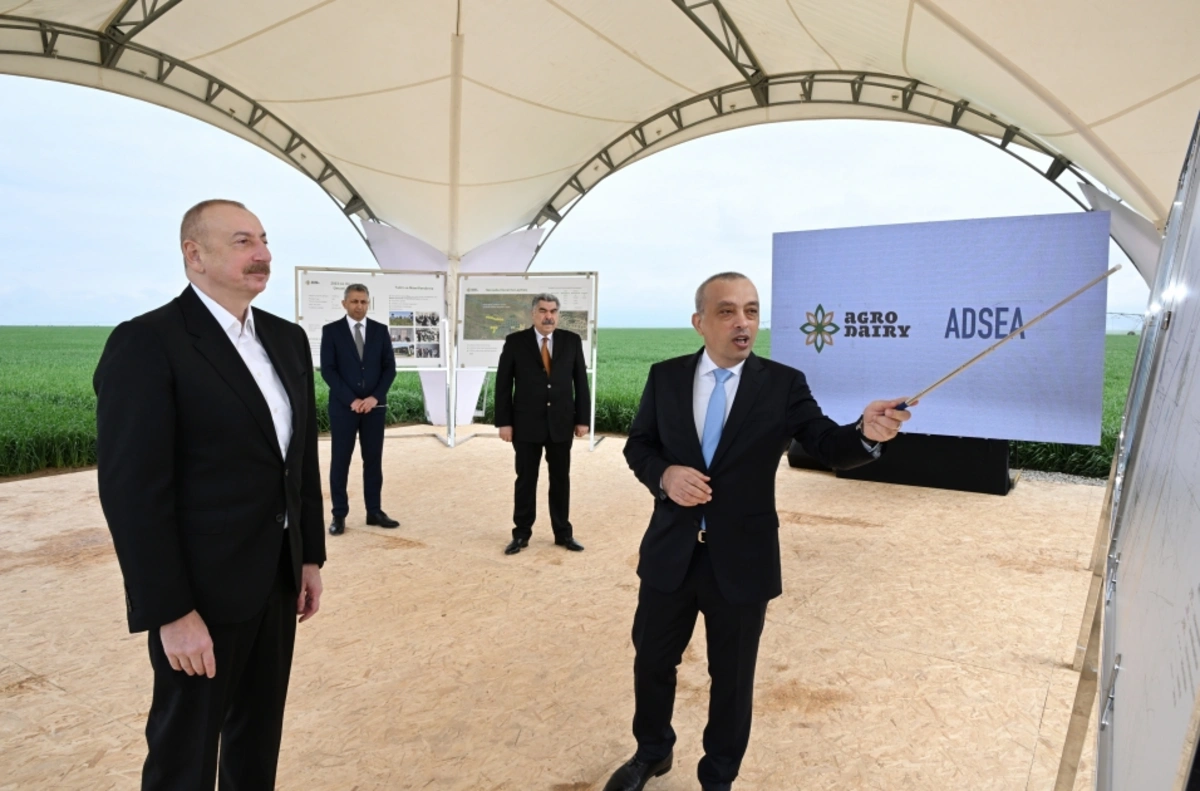 Prezident Hacıqabulda suvarma qurğuları kompleksi ilə tanış olub - FOTO