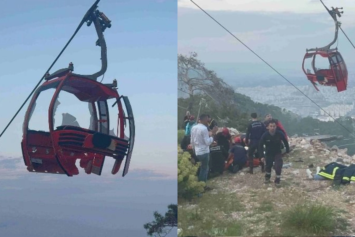 Antalyada funikulyorda qorxu dolu anlar: Ölən və yaralananlar var - FOTO/VİDEO