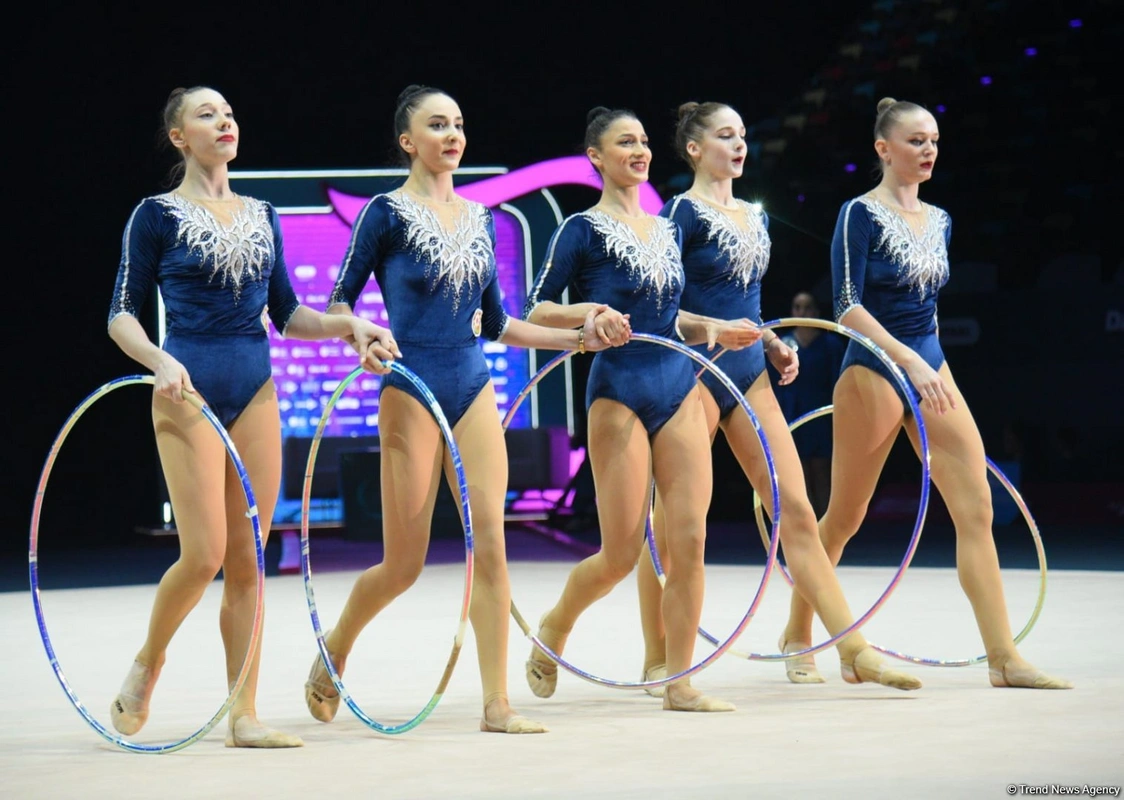 Кубок мира по художественной гимнастике: команда Азербайджана завоевала бронзу в многоборье