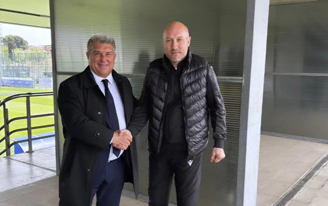 Azərbaycanlı futbol mütəxəssisi “Barselona”nın prezidenti ilə görüşdü - FOTO/VİDEO