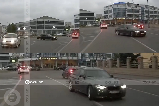 Bakıda BMW sürücüsündən təhlükəli manevr: Araşdırmalara başlanıldı - YENİLƏNİB + FOTO/ANBAAN VİDEO